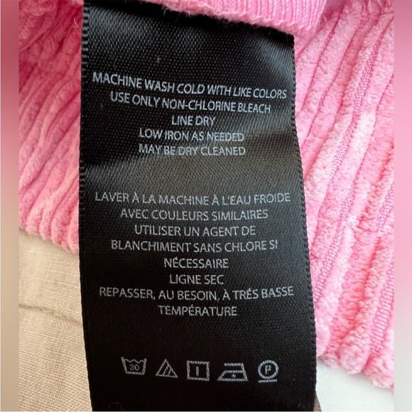 NWT BDG Jessie Pink Corduroy Pull-On High Rise Wide Leg Pants - S - Picture 11 of 11